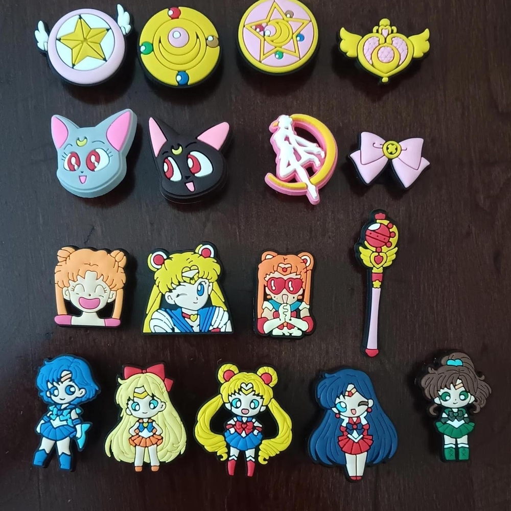 Sailor Moon Character Shoe Charms Set